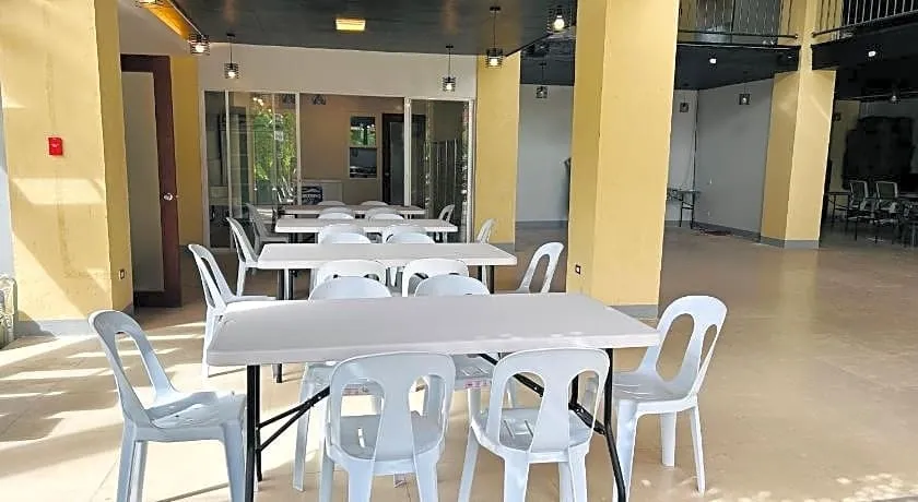 Atmospheric bar area during the evening